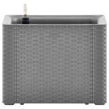 VIDAXL -Pflanzer hoch mit selbstständigem System 43x43x33 cm Grau