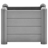 VIDAXL -Pflanzereinsatz 43x43x35 cm pp steingrau