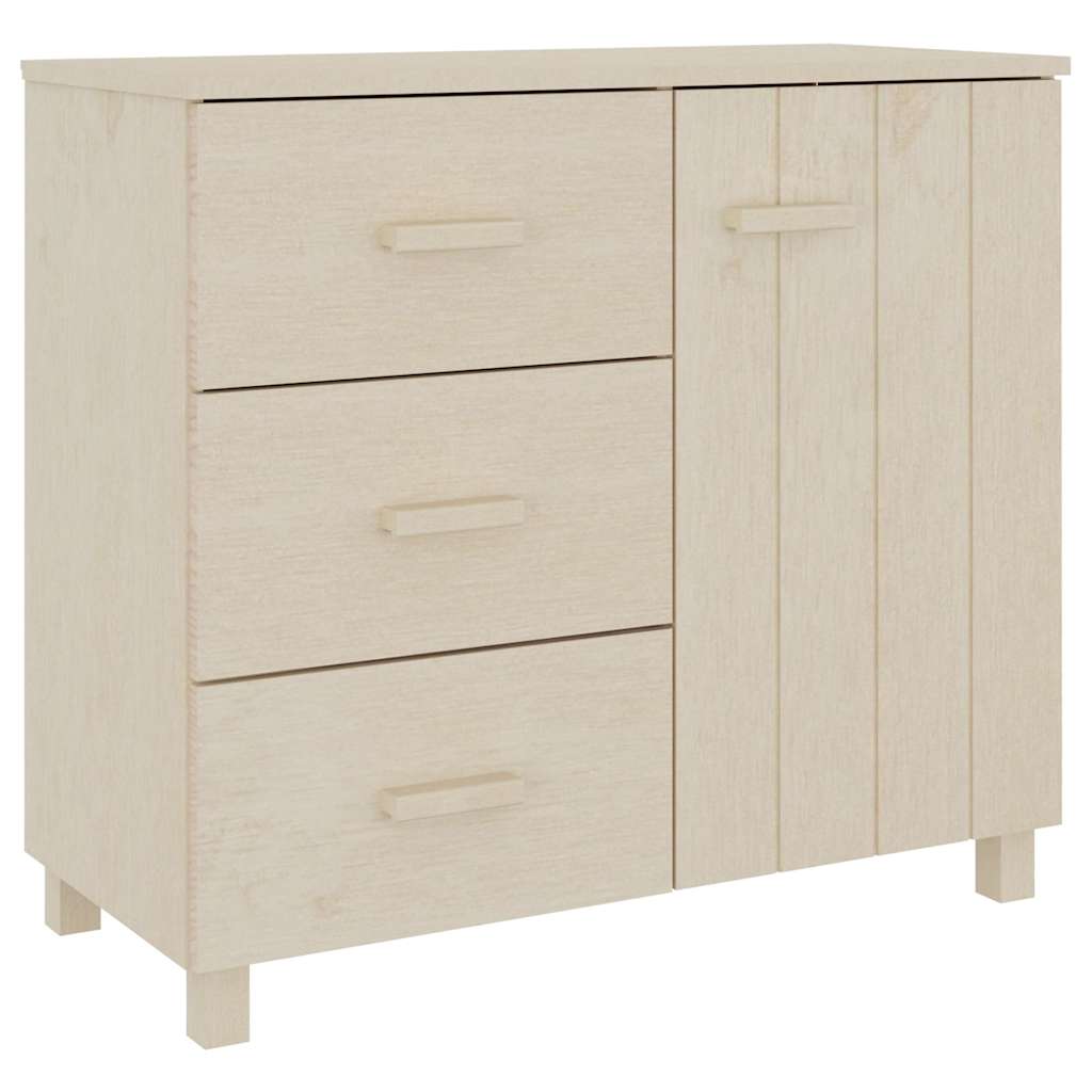 Vidaxl dressoir hamar 90x40x80 cm massief grenenhout honingbruin