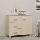 Vidaxl dressoir hamar 90x40x80 cm massief grenenhout honingbruin