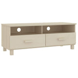 Vidaxl tv-meubel hamar 106x40x40 cm massief grenenhout honingbruin