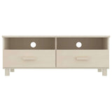 Vidaxl tv-meubel hamar 106x40x40 cm massief grenenhout honingbruin