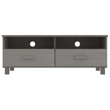 Vidaxl tv-meubel hamar 106x40x40 cm massief grenenhout lichtgrijs