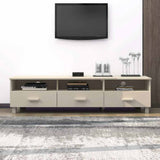 Vidaxl tv-meubel hamar 158x40x40 cm massief grenenhout honingbruin