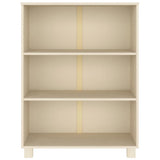 Vidaxl boekenkast hamar 85x35x112 cm massief grenenhout honingbruin