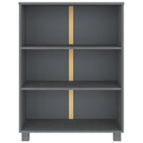 Vidaxl boekenkast hamar 85x35x112 cm massief grenenhout donkergrijs