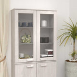 Vidaxl opzetkast hamar 85x35x100 cm massief grenenhout wit