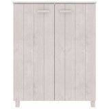 Vidaxl Schuhschrank Hamar 85x40x108 cm Festkiefer weiß