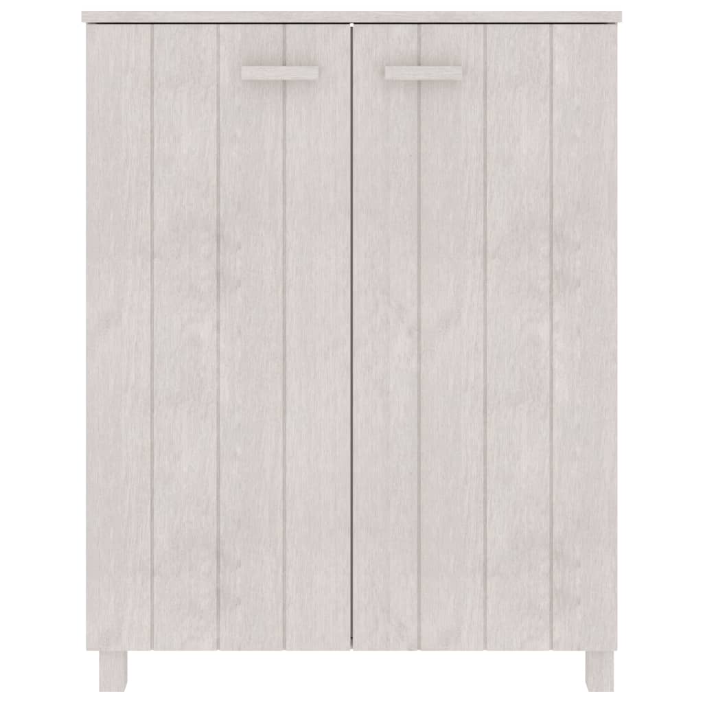 Vidaxl Shoe cabinet Hamar 85x40x108 cm Solid pine white