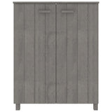 Vidaxl Schuhschrank Hamar 85x40x108 cm Festkiefer hellgrau