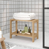 Mesa de baño Vidaxl 60x30x45 cm de teca sólida