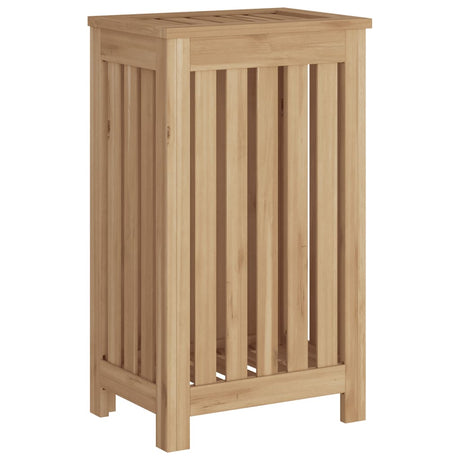 VIDAXL -Waschkorb 35x25x60 cm Solid Teak