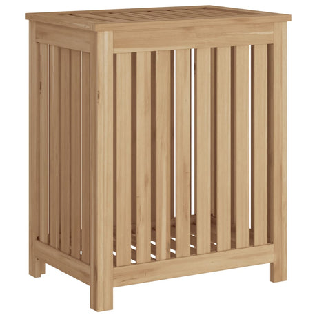 VIDAXL -Waschkorb 50x35x60 cm Solid Teak
