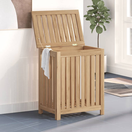 VIDAXL -Waschkorb 50x35x60 cm Solid Teak