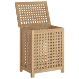 Vidaxx Wäschekorb 50x35x60 cm aus massivem Teakholz