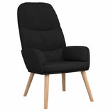 Vidaxl relaxstoel stof zwart