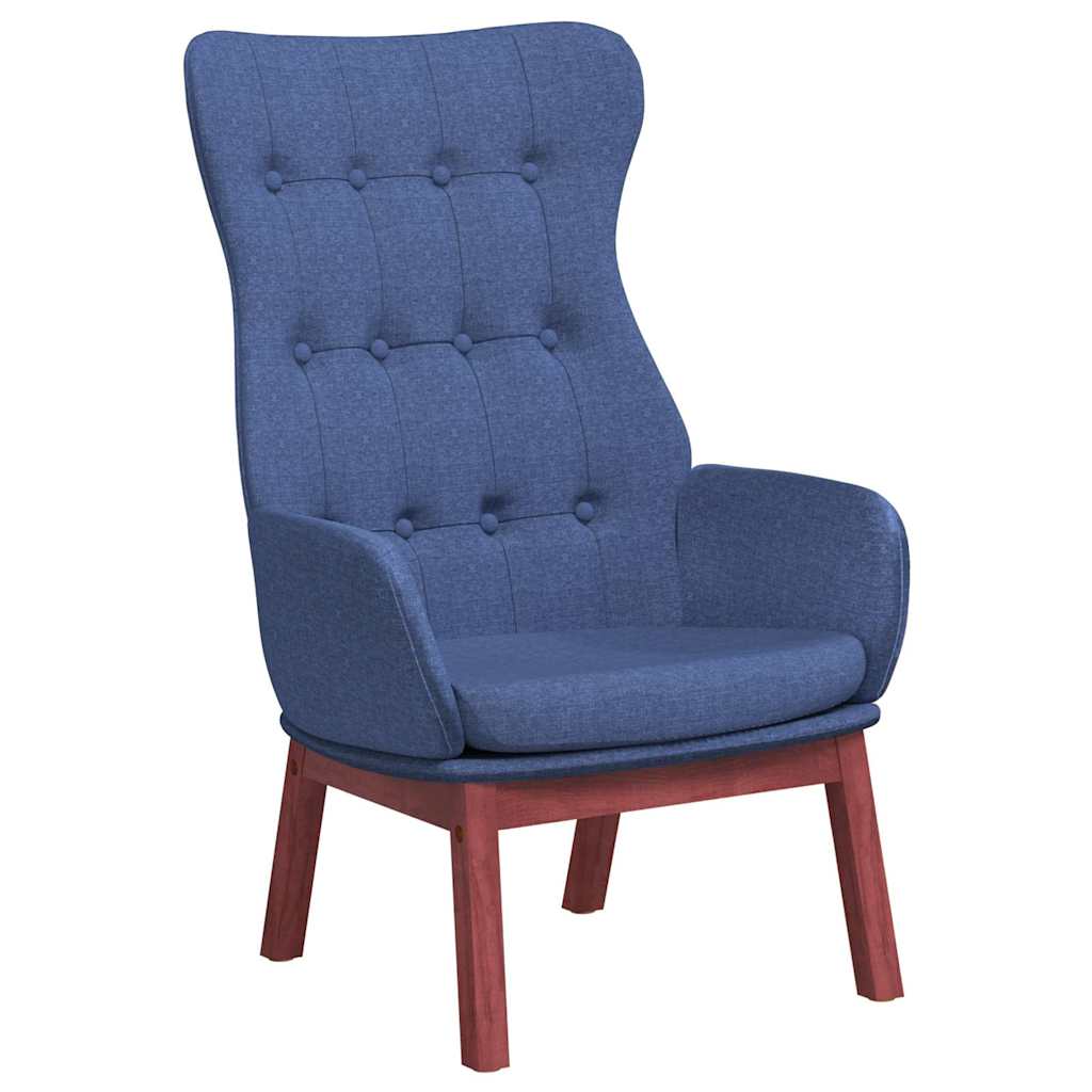 Vidaxl relaxstoel stof blauw