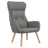 Vidaxl relaxstoel stof lichtgrijs