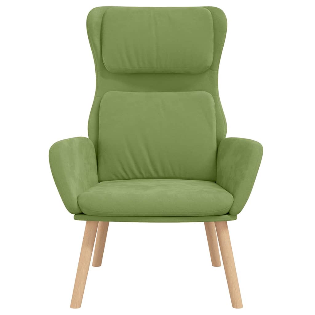 Vidaxl relaxstoel fluweel lichtgroen