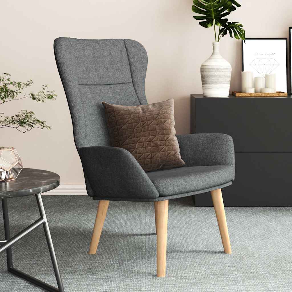 Vidaxl relaxstoel stof donkergrijs