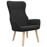 Vidaxl relaxstoel stof zwart