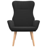 Vidaxl relaxstoel stof zwart