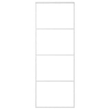 Vidaxx Schiebetür 76x205 cm ESG-Glas und Aluminium weiß
