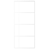 Vidaxl Schiebetür 90x205 cm ESG -Glas und Aluminium weiß