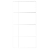 VIDAXL -Schiebetür 102,5 x 205 cm ESG -Glas und Aluminium weiß