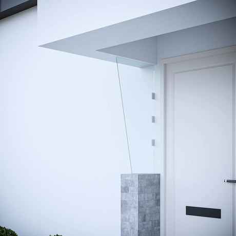 VIDAXL -Seitenplatte für Tür -Baldachin 50x100 cm gehärtetes Glas transparent