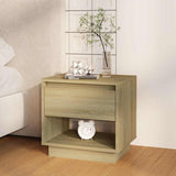 Vidaxl nachtkastjes 2 st 45x34x44 cm bewerkt hout sonoma eikenkleurig