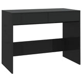 Vidaxl bureau 101x50x76,5 cm bewerkt hout zwart