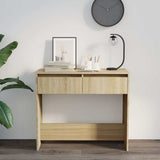 Vidaxl wandtafel 89x41x76,5 cm bewerkt hout sonoma eikenkleurig