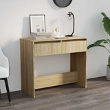 Vidaxl wandtafel 89x41x76,5 cm bewerkt hout sonoma eikenkleurig