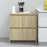 Vidaxl dressoir 70x41x75 cm bewerkt hout sonoma eikenkleurig