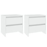 Vidaxl nachtkastjes 2 st 45x34,5x44,5 cm bewerkt hout wit