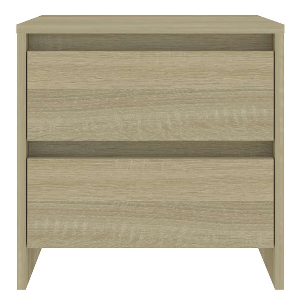Vidaxl nachtkastje 45x34,5x44,5 cm bewerkt hout sonoma eikenkleurig