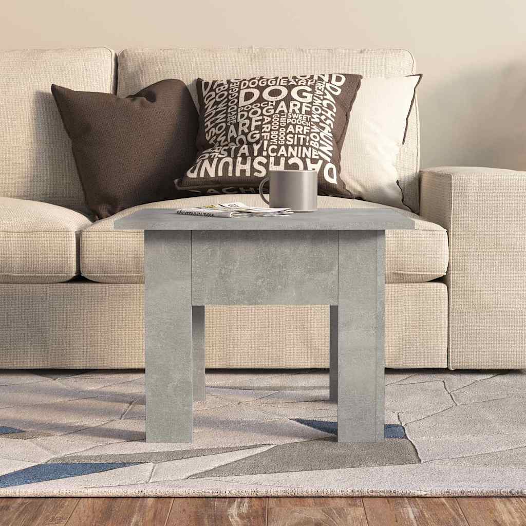 Vidaxl salontafel 55x55x42 cm bewerkt hout betongrijs