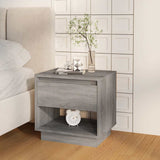 Vidaxl nachtkastjes 2 st 45x34x44 cm bewerkt hout grijs sonoma eiken
