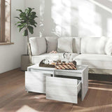 Vidaxl salontafel 90x50x41,5 cm bewerkt hout grijs sonoma eikenkleurig