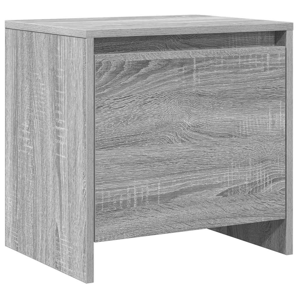 Vidaxl nachtkastje 45x34x44,5 cm bewerkt hout grijs sonoma eikenkleur
