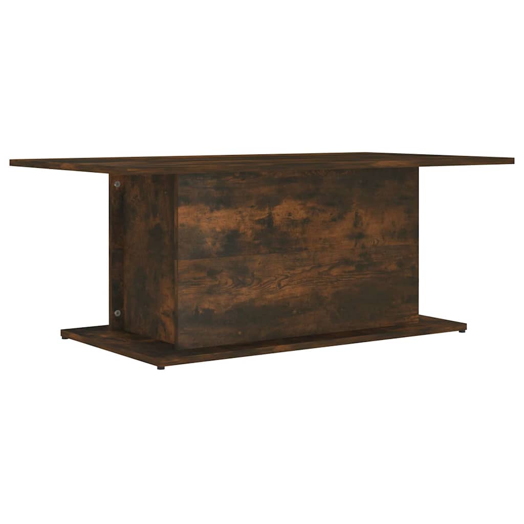 Vidaxl salontafel 102x55,5x40 cm bewerkt hout gerookt eikenkleurig