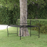 Vidaxl boombank 150 cm staal zwart