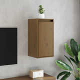Vidaxl wandkasten 2 st 30x30x60 cm massief grenenhout honingbruin