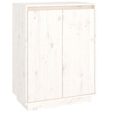 Vidaxl Schuhschrank 60x35x80 cm Festkiefer weiß