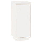 Vidaxl -Schuhschrank 35x35x80 cm Festkiefer weiß