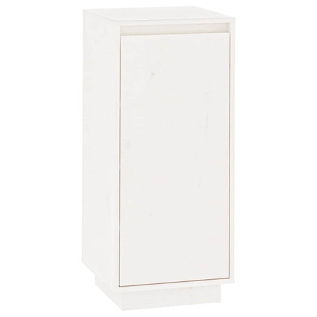 Vidaxl -Schuhschrank 35x35x80 cm Festkiefer weiß