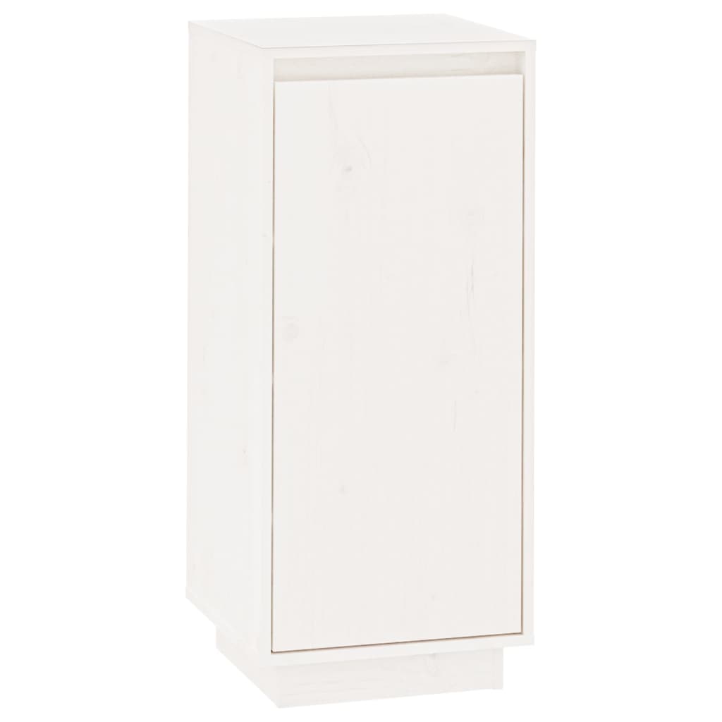 Vidaxl Cabinet da scarpe 35x35x80 cm Pino solido bianco