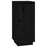 Vidaxl Schuhschrank 35x35x80 cm Festkiefer schwarz