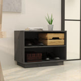 Vidaxl Shoe cabinet 60x34x45 cm Solid pine Gray